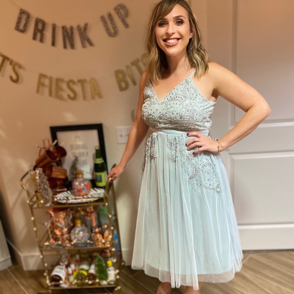 Sequined Midi Dress